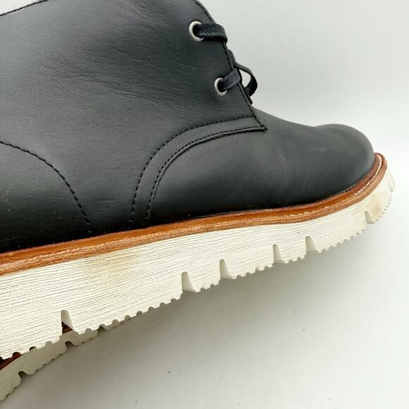 Georgia Boot Mens Small Batch Chukka Boots US 13 Wide EU 47 Black Leather SR EUC main image 7